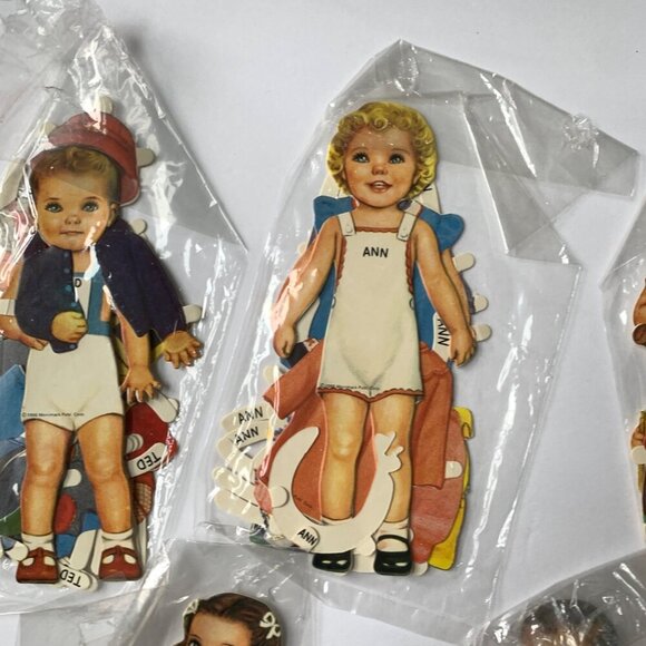 Merrimack 1986 Paper Dolls Set of 5 Plus Extras - Picture 4 of 7
